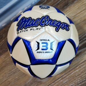 MacGregor Match Play Soccer Ball Size 3 Blue White Black